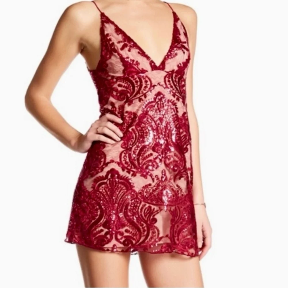 Free People Night Shimmer Mini Dress - Picture 4 of 10